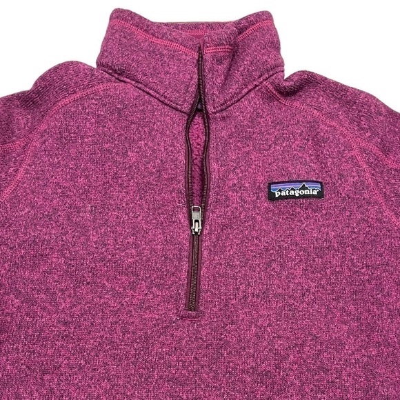 PATAGONIA Women's Better Sweater 1/4-Zip Mock Purple Size S - Picture 5 of 5